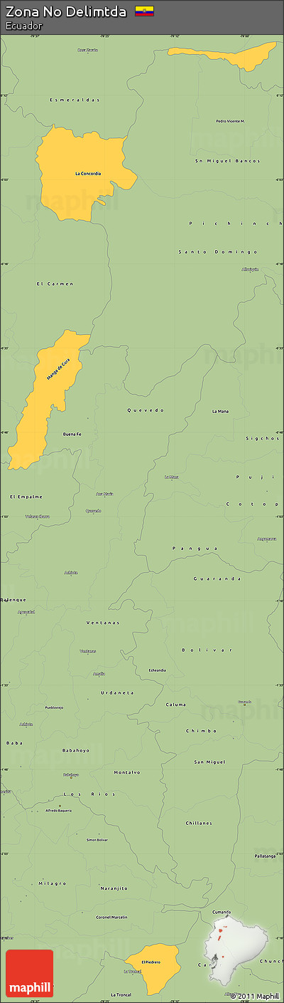 Savanna Style Simple Map of Zona No Delimtda