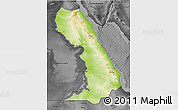 Physical 3D Map of Al Bahr/Al Ahmar (RedSea), darken, desaturated