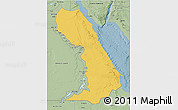 Savanna Style 3D Map of Al Bahr/Al Ahmar (RedSea)