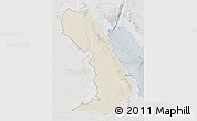 Shaded Relief 3D Map of Al Bahr/Al Ahmar (RedSea), lighten, semi-desaturated
