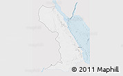 Silver Style 3D Map of Al Bahr/Al Ahmar (RedSea), single color outside