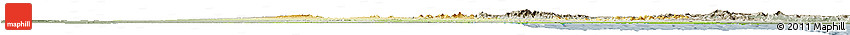 Physical Horizon Map of Al Bahr/Al Ahmar (RedSea), semi-desaturated