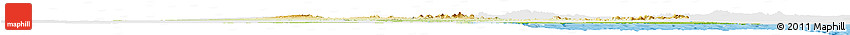 Physical Horizon Map of Al Bahr/Al Ahmar (RedSea), single color outside