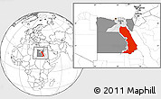 Blank Location Map of Al Bahr/Al Ahmar (RedSea), highlighted country, highlighted parent region, within the entire country