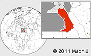Blank Location Map of Al Bahr/Al Ahmar (RedSea), highlighted country, highlighted parent region