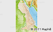 Satellite Map of Al Bahr/Al Ahmar (RedSea), physical outside