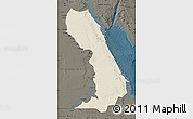 Shaded Relief Map of Al Bahr/Al Ahmar (RedSea), darken