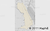 Shaded Relief Map of Al Bahr/Al Ahmar (RedSea), desaturated