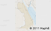 Shaded Relief Map of Al Bahr/Al Ahmar (RedSea), lighten