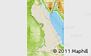 Shaded Relief Map of Al Bahr/Al Ahmar (RedSea), physical outside
