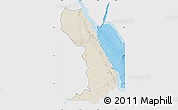 Shaded Relief Map of Al Bahr/Al Ahmar (RedSea), single color outside