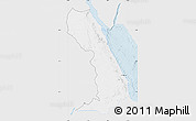 Silver Style Map of Al Bahr/Al Ahmar (RedSea), single color outside