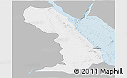 Gray Panoramic Map of Al Bahr/Al Ahmar (RedSea), single color outside