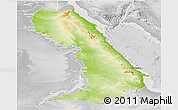 Physical Panoramic Map of Al Bahr/Al Ahmar (RedSea), lighten, desaturated