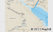 Shaded Relief Panoramic Map of Al Bahr/Al Ahmar (RedSea)