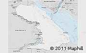 Silver Style Panoramic Map of Al Bahr/Al Ahmar (RedSea)