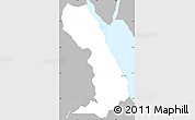 Gray Simple Map of Al Bahr/Al Ahmar (RedSea), single color outside