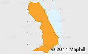 Political Simple Map of Al Bahr/Al Ahmar (RedSea), single color outside