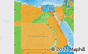 Political Shades Map of Frontier Governates