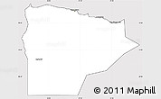Silver Style Simple Map of Matruh, cropped outside