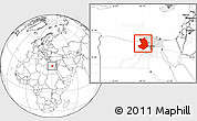 Blank Location Map of Al Buhayrah (Behera), highlighted parent region