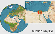 Satellite Location Map of Al Gharbiyah (Gharbia)