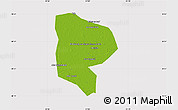 Physical Map of Al Minufiyah (Menoufia), cropped outside