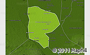 Physical Map of Al Minufiyah (Menoufia), darken