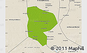 Physical Map of Al Minufiyah (Menoufia), shaded relief outside