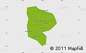 Physical Map of Al Minufiyah (Menoufia), single color outside