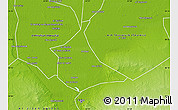 Physical Map of Al Qalyubiyah (Kalyoubia)