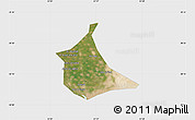 Satellite Map of Al Qalyubiyah (Kalyoubia), single color outside