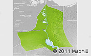 Physical 3D Map of As Ismailiyah (Ismailia), lighten, desaturated