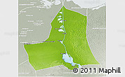 Physical 3D Map of As Ismailiyah (Ismailia), lighten, semi-desaturated