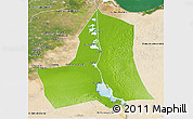 Physical 3D Map of As Ismailiyah (Ismailia), satellite outside