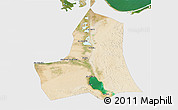 Satellite 3D Map of As Ismailiyah (Ismailia), single color outside