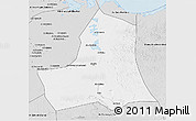 Silver Style 3D Map of As Ismailiyah (Ismailia)