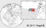 Blank Location Map of As Ismailiyah (Ismailia), highlighted country, highlighted parent region