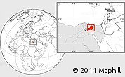 Blank Location Map of As Ismailiyah (Ismailia), highlighted country