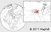 Blank Location Map of As Ismailiyah (Ismailia), highlighted parent region