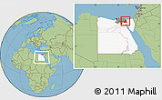 Savanna Style Location Map of As Ismailiyah (Ismailia), highlighted country, highlighted parent region, within the entire country
