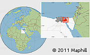 Savanna Style Location Map of As Ismailiyah (Ismailia), highlighted country, highlighted parent region