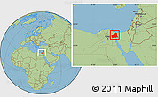 Savanna Style Location Map of As Ismailiyah (Ismailia)