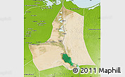Satellite Map of As Ismailiyah (Ismailia), physical outside