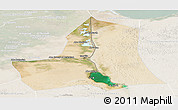 Satellite Panoramic Map of As Ismailiyah (Ismailia), lighten