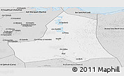 Silver Style Panoramic Map of As Ismailiyah (Ismailia)