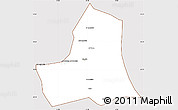 Classic Style Simple Map of As Ismailiyah (Ismailia), cropped outside