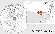 Blank Location Map of Kafr-El-Sheikh, highlighted country