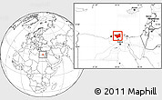 Blank Location Map of Kafr-El-Sheikh