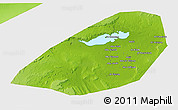 Physical 3D Map of Al Fayyum (Fayoum), single color outside